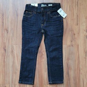 NWT Skinny Adjustable Waistband Denim Jeans Size 4R Dark Wash
